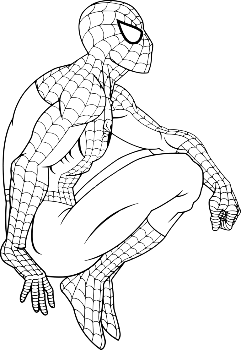 Coloring Sheet Spider-man - Free Printable