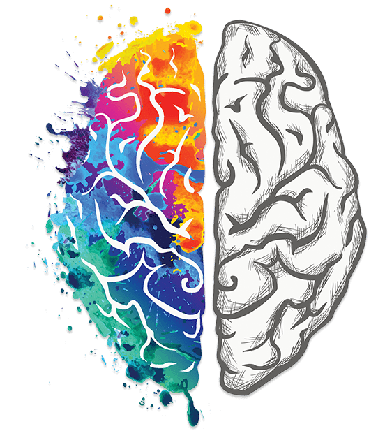 Human brain icon PNG showcasing intricate details of the mind's complexity.