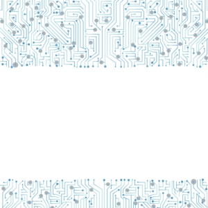 Blue electronic circuit board texture with intricate patterns and connections - PNG illustration.