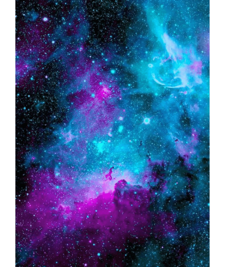 Purple and violet wallpaper resembling a nebula galaxy