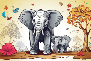 Elephant family - Asian elephant, African elephant, mammals, animals PNG