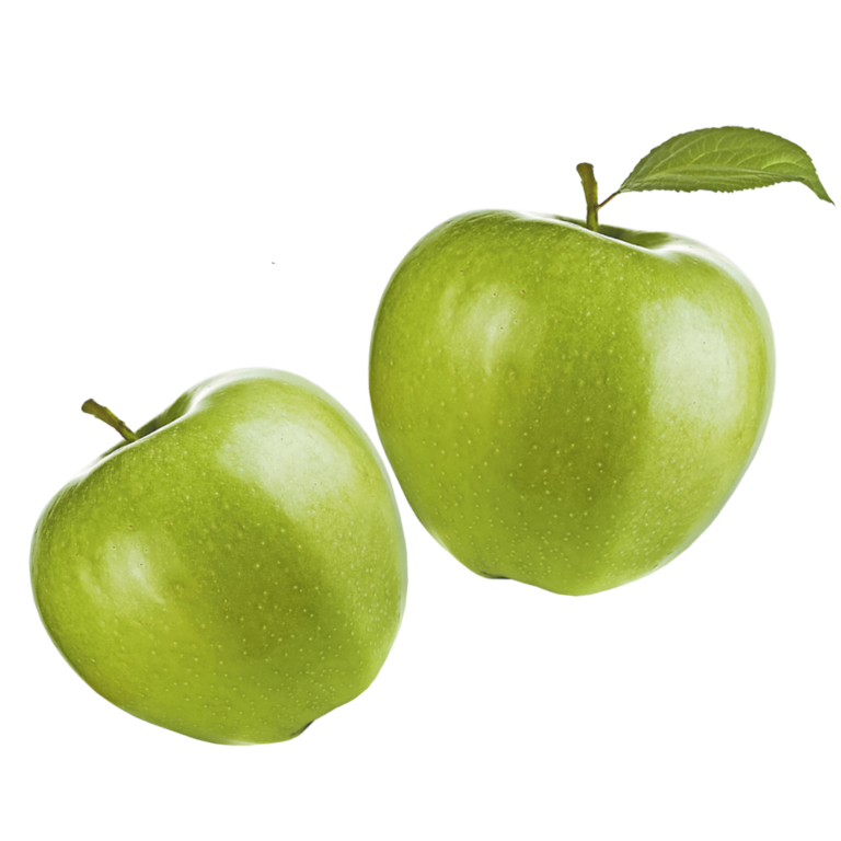 A luscious two green apples on a transparent background pic of green apple
