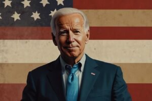 Joe Biden image depicting his political career
