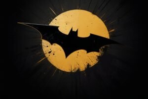 Arkham Batman logo on a dark background