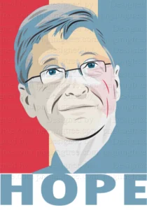 Great design of the perfect Bill Gates png image