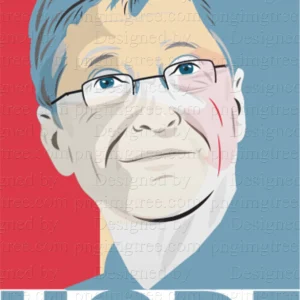 Great design of the perfect Bill Gates png image