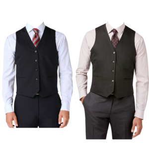 Man suit png , black waistcoat and Striped ties