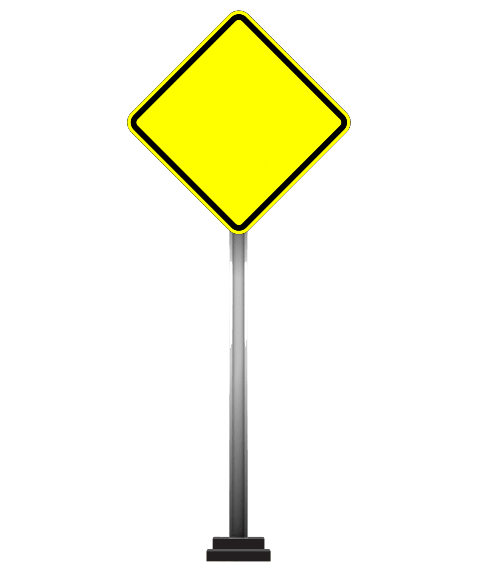 Pic of Blank yellow road signs and meanings