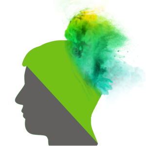 Explore +100 artwork "green thinking or positive thinking head design Green smoke bright green powder on a white background "positive thoughts", refer to green thinking or positive thinking and the cloud or powder refer to the spreading of your positive thinking or green thinking and Its great influence on those around you positive effect " think green brain motion logo" positive thinking.