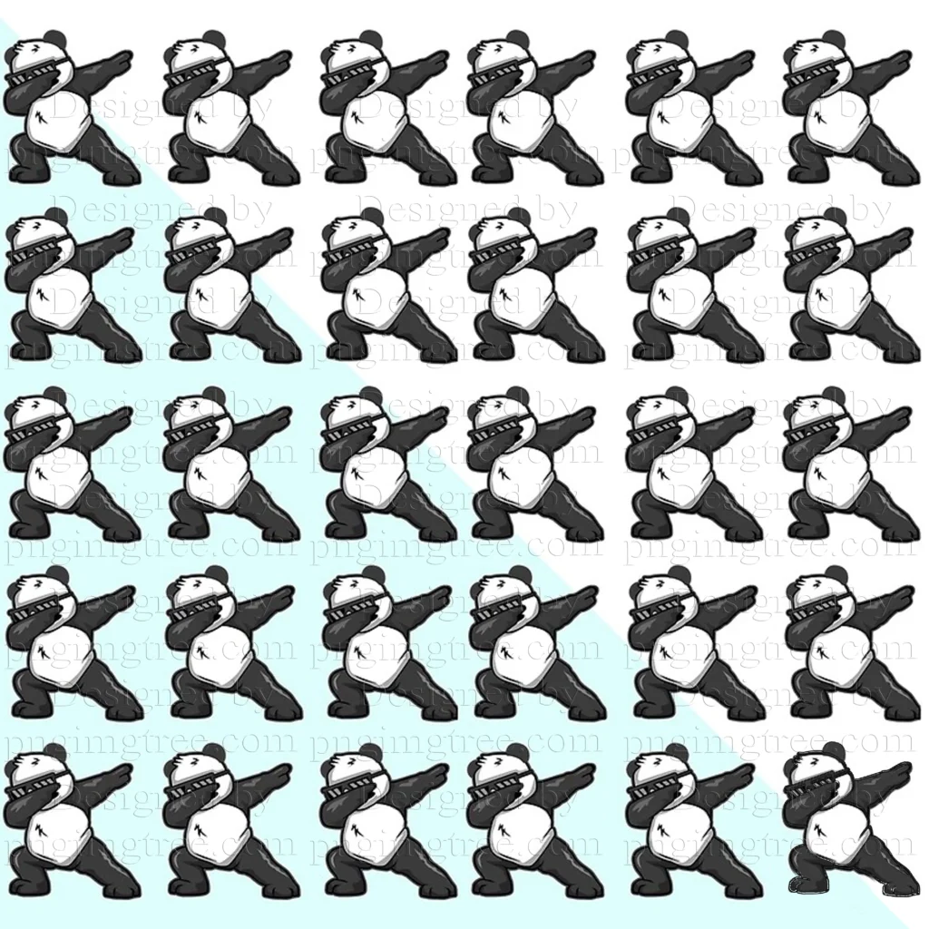 A Cute panda vectors with seamless pattern and amazing stickers and clipart4 Seamless pattern of adorable a Cute panda vectors, stickers, and clipart.