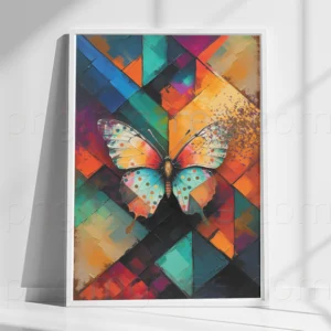 Butterfly Oil Colors Painting Canvas | Nature-Inspired Wall Art – High-Resolution, Editable & Print-Ready Digital Download