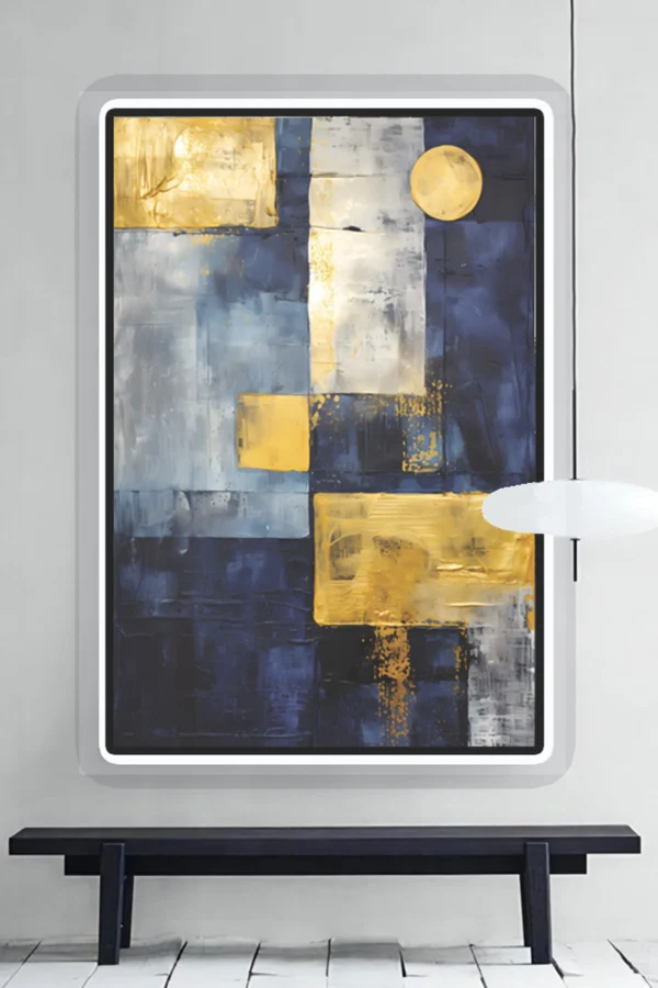 Exclusive Abstract Canvas Wall Art Print | Hand-stretched over solid wood - Image 2