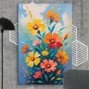Canvas Art Flower and Sky: Elevate Your Space with Nature’s Beauty