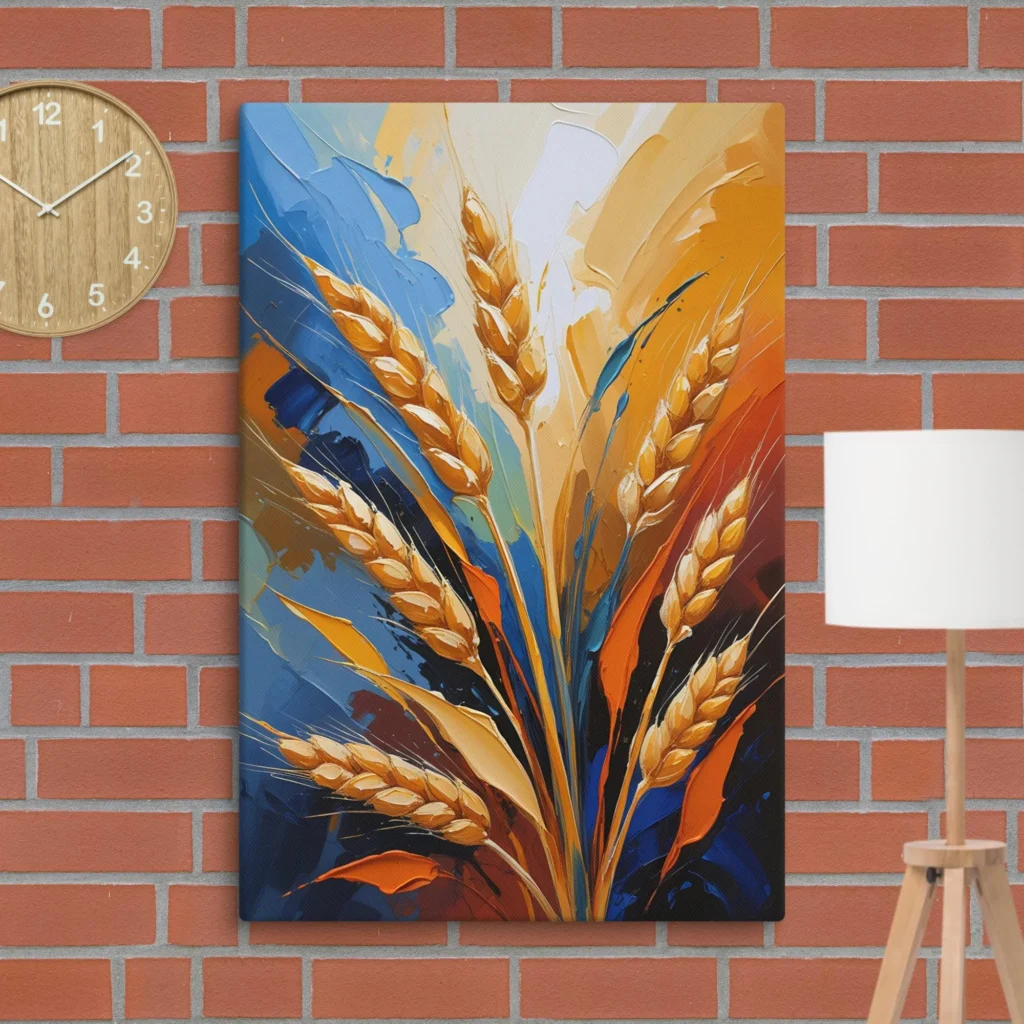 Canvases , Best Canvases for Artists & Home Decor -Wheat Field Abstract Art - Oil Colors style