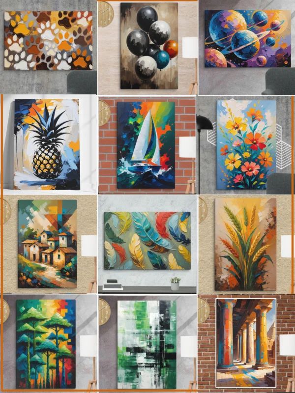 +100 Unique Wall-Art Canvas  Art-Works Digital Download - Image 2