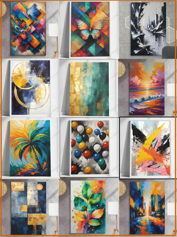 +100 Unique Wall-Art Canvas  Art-Works Digital Download - Image 4