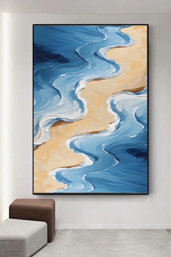 Beach Waves and Sands Canvas – Instant Download, Instant Coastal Vibes! - Image 4