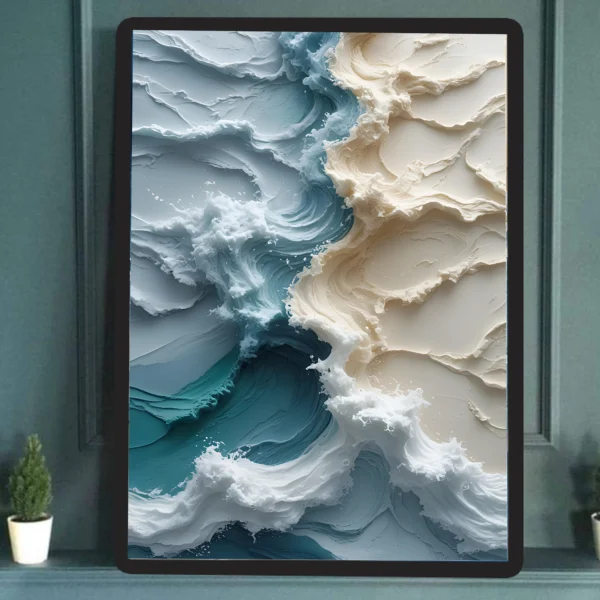 Beach Waves and Sands Canvas – Instant Download, Instant Coastal Vibes! - Image 3