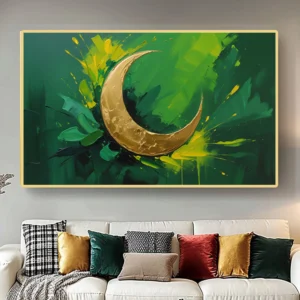 Golden Crescent Moon Canvas Art Crescent Shape Magic The Complete Guide to Buying This Timeless Symbol