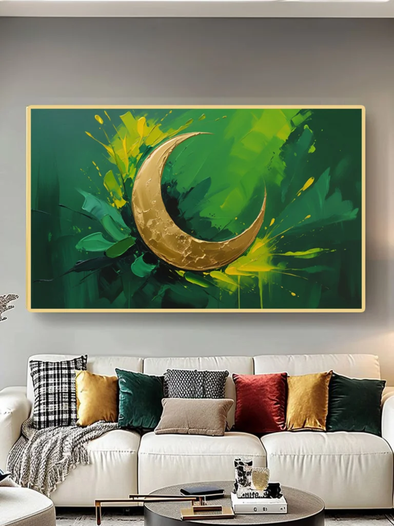 Crescent Moon Art: Photos To Buy Celestial Decorations At a Cheaper Price 2025 3 Golden Crescent Moon Canvas Art Crescent Shape Magic The Complete Guide to Buying This Timeless Symbol
