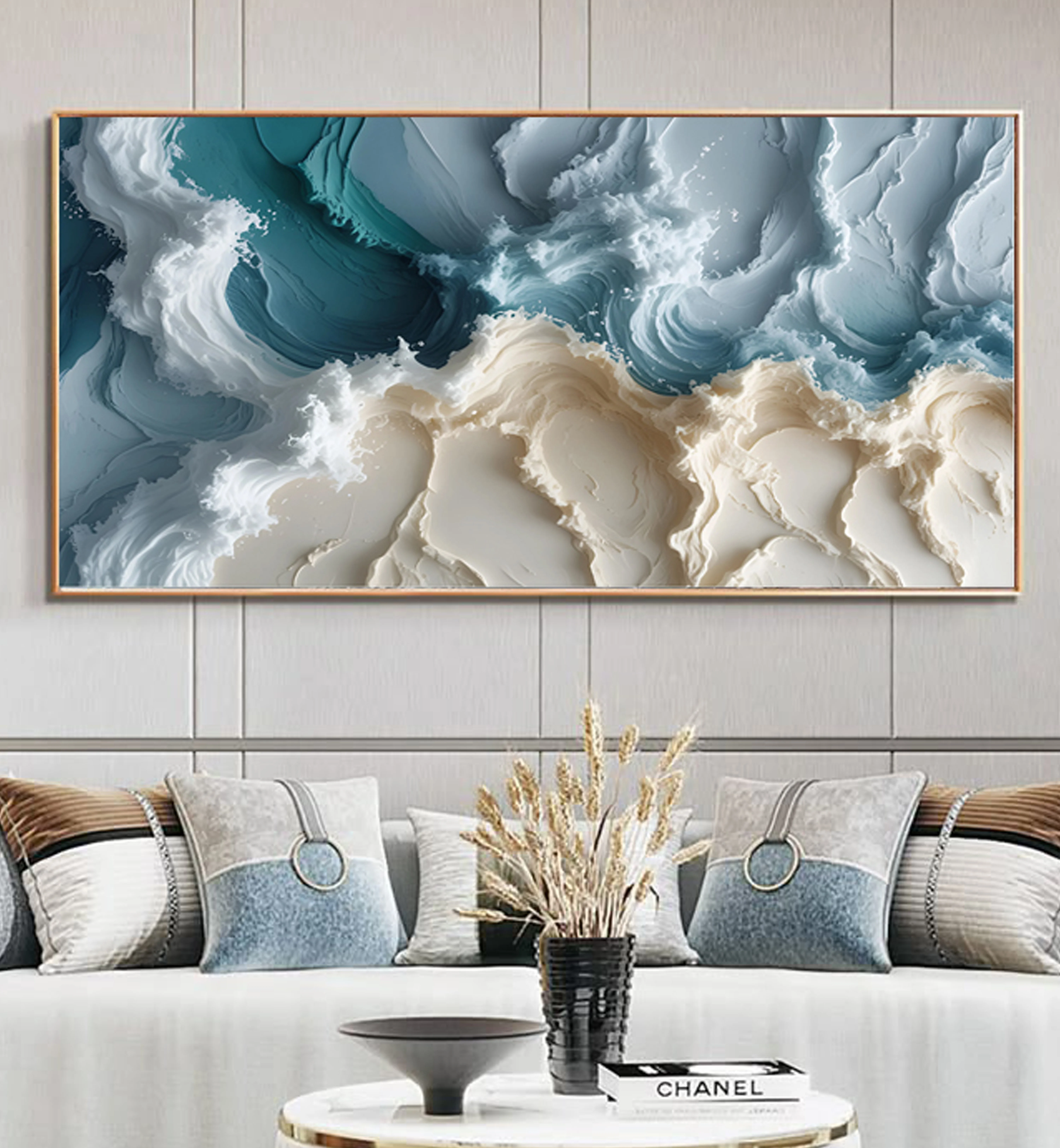 Blue Wall Art for Living Room: Create a Serene & Stylish Space