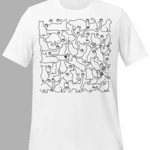 Black and White Cat Shirt: Timeless Style for Feline Lovers 20+