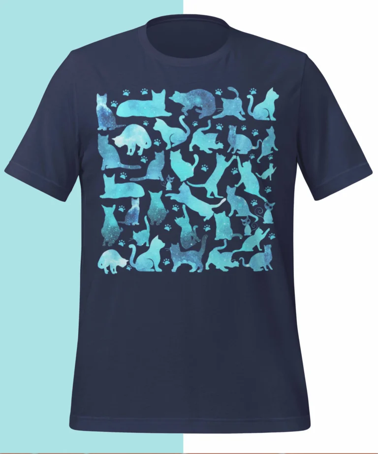 cute cat shirts for women, men and kids Cosmos Style  - Unisex t-shirt