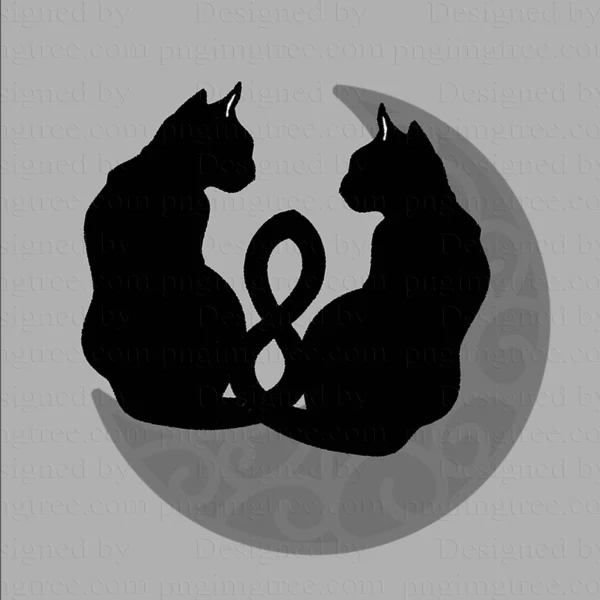 Black Cute Cat– High-Quality Artwork Printable Digital Download for Creators & Cat Lovers