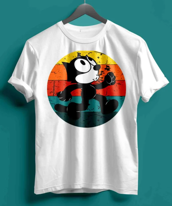 Felix Cat T Shirt : Vintage Cool & Unique Style! Unisex t-shirt 100% Prime Quality - Image 2