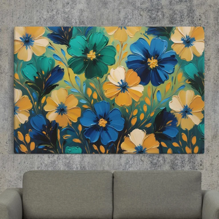 Large Flower Canvas Wall Art: Blooming Beauty for Your Home Décor {Trend 2025} 1 Large Flower Canvas Wall Art: Blooming Beauty for Your Home Décor