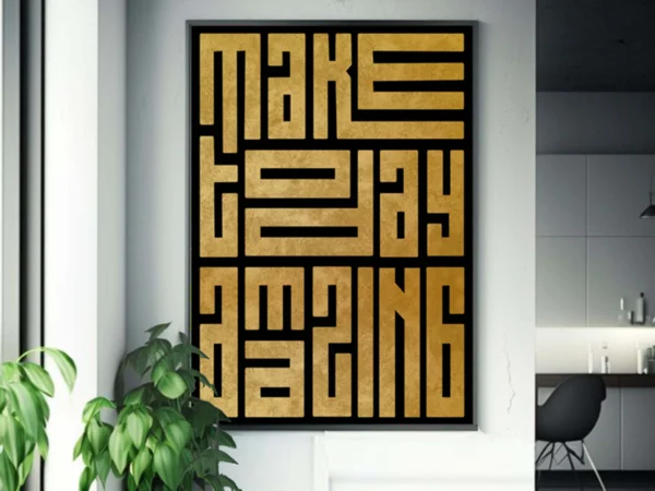 Motivational Quotes Typography-Make Today Amazing- Inspired "Instant Download" - Image 2