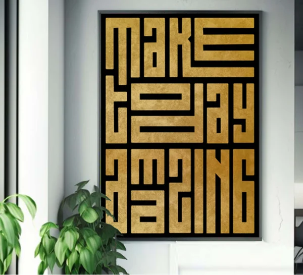 Motivational Quotes Typography-Make Today Amazing- Inspired "Instant Download" - Image 3
