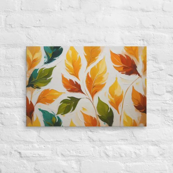 Massive Canvas Wall Art – Stunning Leaves Pattern for Bold Statement Walls - hand stretched canvas 2025 - Image 5