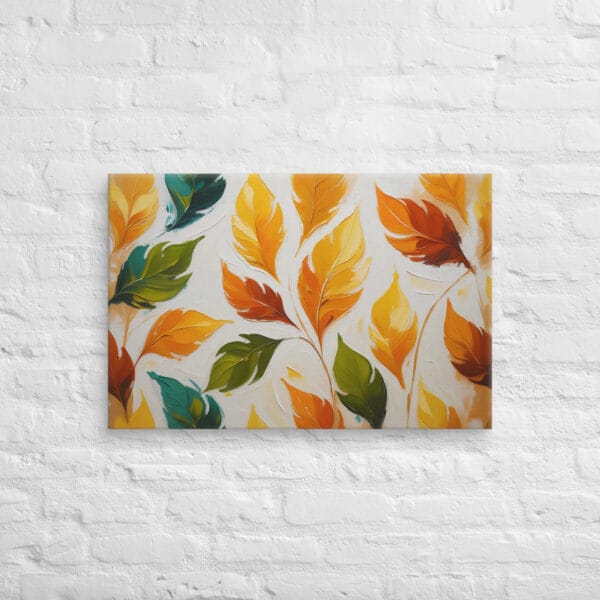 Massive Canvas Wall Art – Stunning Leaves Pattern for Bold Statement Walls - hand stretched canvas 2025 - Image 6