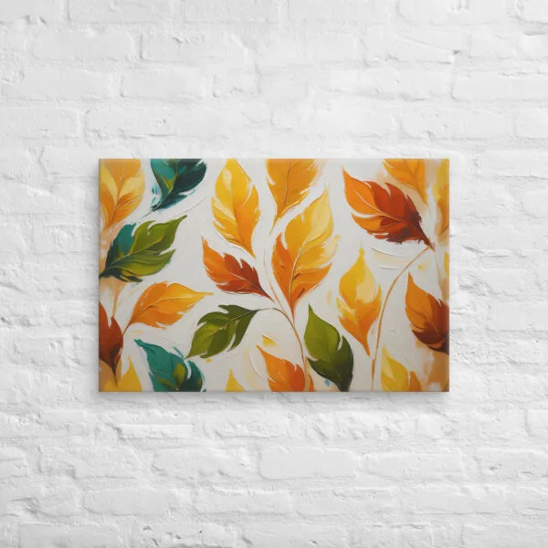 Massive Canvas Wall Art – Stunning Leaves Pattern for Bold Statement Walls - hand stretched canvas 2025 - Image 6