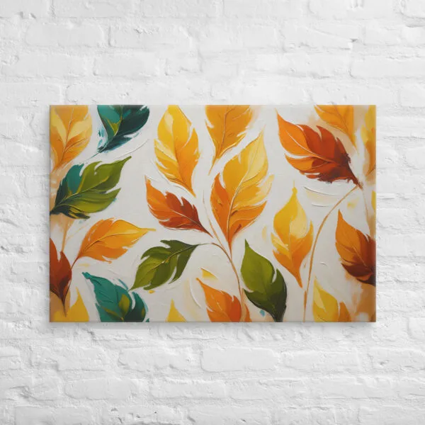 Massive Canvas Wall Art – Stunning Leaves Pattern for Bold Statement Walls - hand stretched canvas 2025 - Image 9