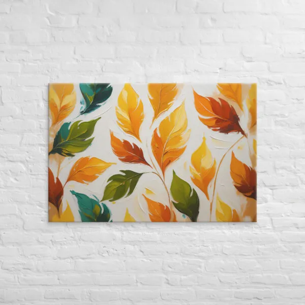 Massive Canvas Wall Art – Stunning Leaves Pattern for Bold Statement Walls - hand stretched canvas 2025 - Image 7
