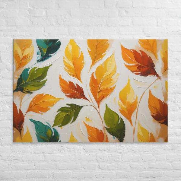 Massive Canvas Wall Art – Stunning Leaves Pattern for Bold Statement Walls - hand stretched canvas 2025 - Image 3