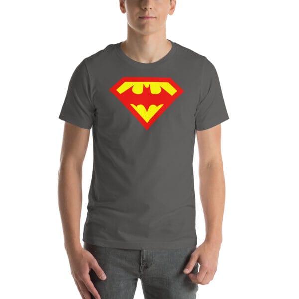 batman v superman logo t shirt gym t shirt- Unisex t-shirt - Image 9