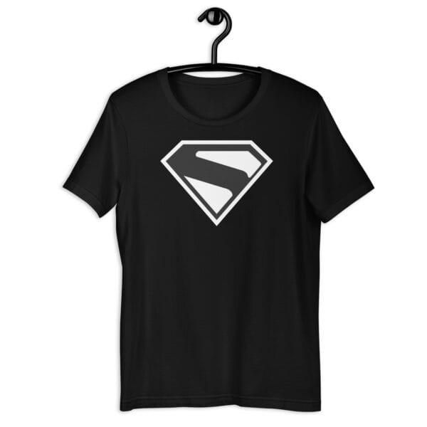 black on black superman shirt - Unisex t-shirt - Image 2