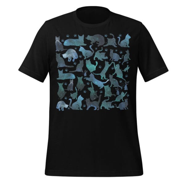 galaxy cat shirt - Unisex t-shirt - Galaxy cats Pattern - Image 3