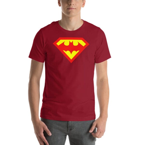 batman v superman logo t shirt gym t shirt- Unisex t-shirt - Image 6