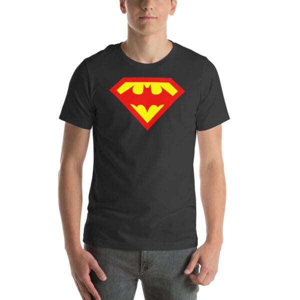 batman v superman logo t shirt gym t shirt- Unisex t-shirt - Image 7