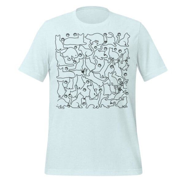 black and white cat shirt - Unisex t-shirt - Image 14
