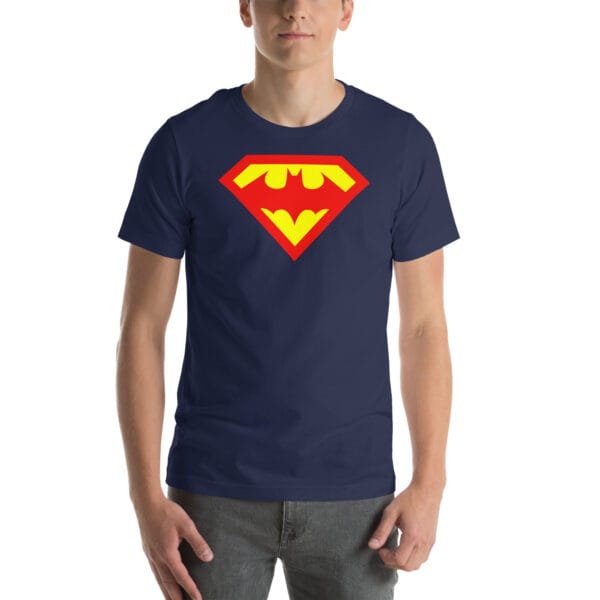 batman v superman logo t shirt gym t shirt- Unisex t-shirt - Image 5