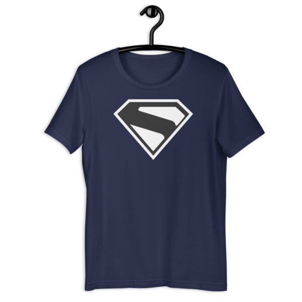 black on black superman shirt - Unisex t-shirt - Image 4