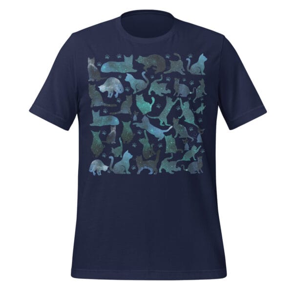galaxy cat shirt - Unisex t-shirt - Galaxy cats Pattern - Image 4