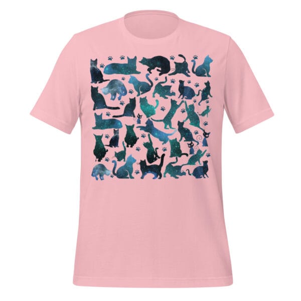 galaxy cat shirt - Unisex t-shirt - Galaxy cats Pattern - Image 6