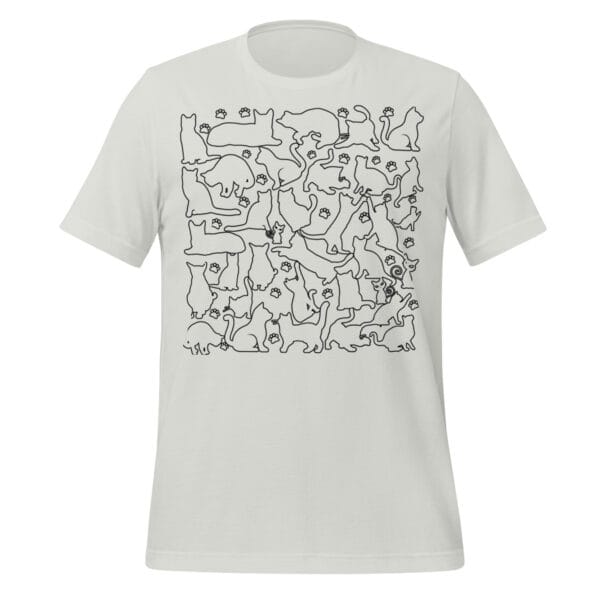 black and white cat shirt - Unisex t-shirt - Image 10