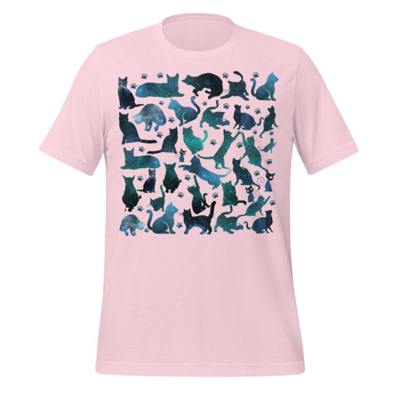 The Great Guide to T-Shirts with Cat Designs: Purr-fect Style for Feline Lovers 20+ 5 unisex staple t shirt soft pink front 687bcfcb8325f